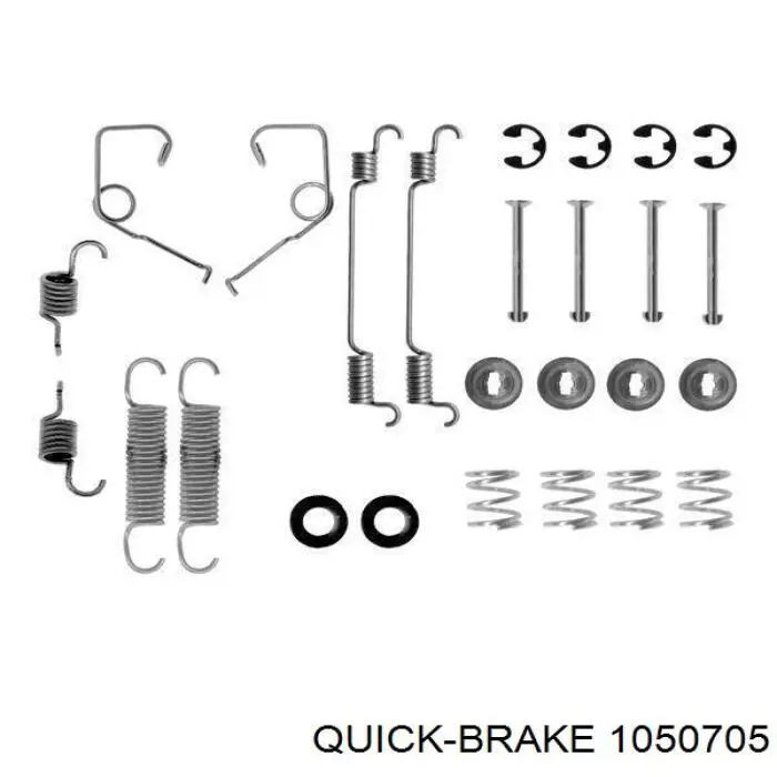 105-0705 Quick Brake juego de reparación, pastillas de frenos