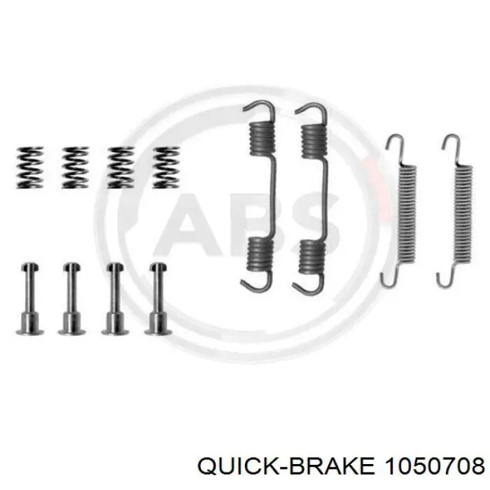 105-0708 Quick Brake juego de reparación, pastillas de frenos