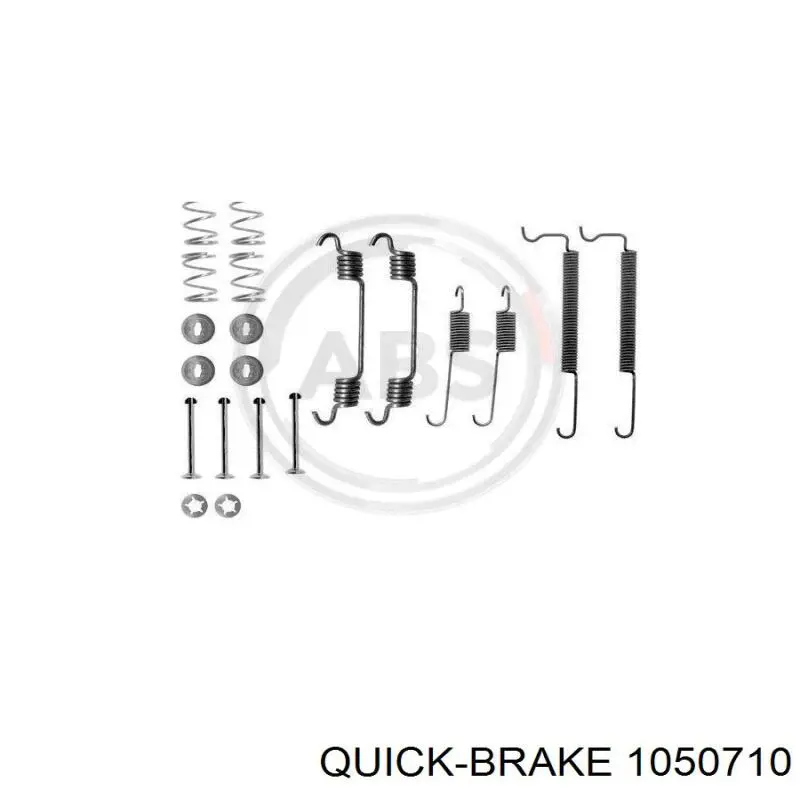 Comprar 1050710 Quick Brake Kit de montaje de zapatas de freno traseras