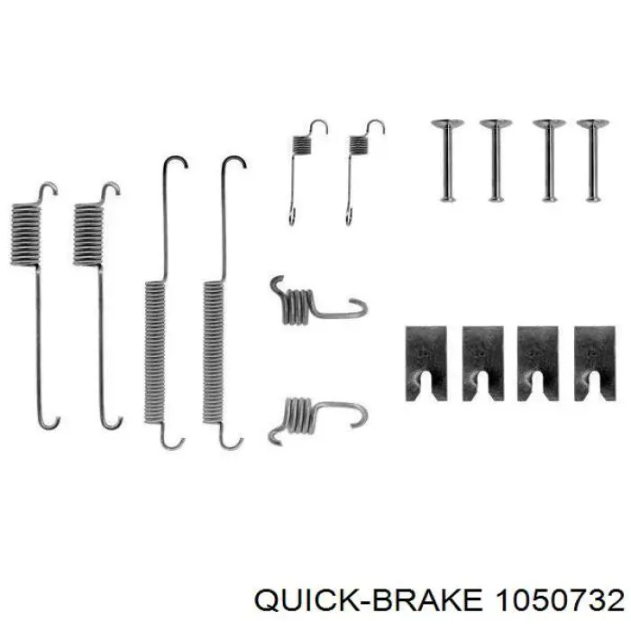 105-0732 Quick Brake juego de reparación, pastillas de frenos