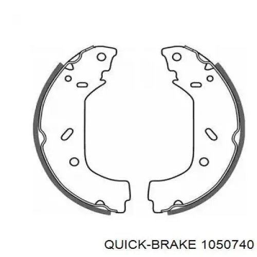 Comprar 1050740 Quick Brake Kit de montaje de zapatas de freno traseras