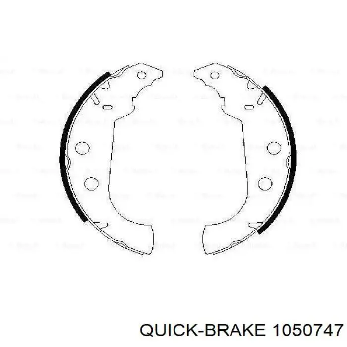 105-0747 Quick Brake kit de montaje, zapatas de freno traseras