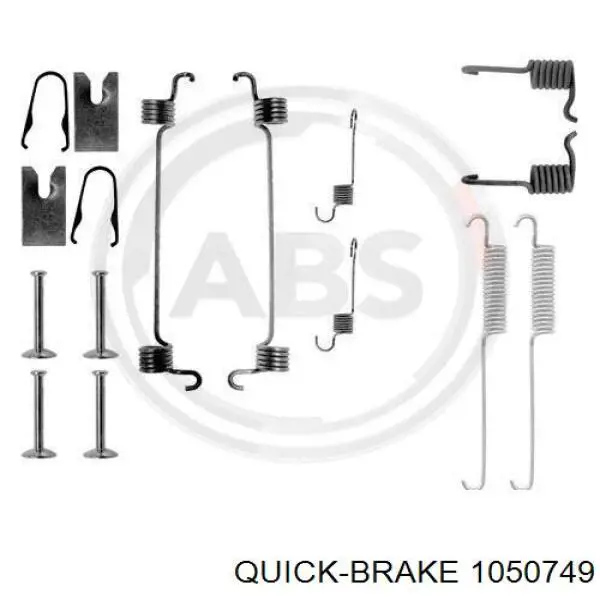 105-0749 Quick Brake kit de montaje, zapatas de freno traseras