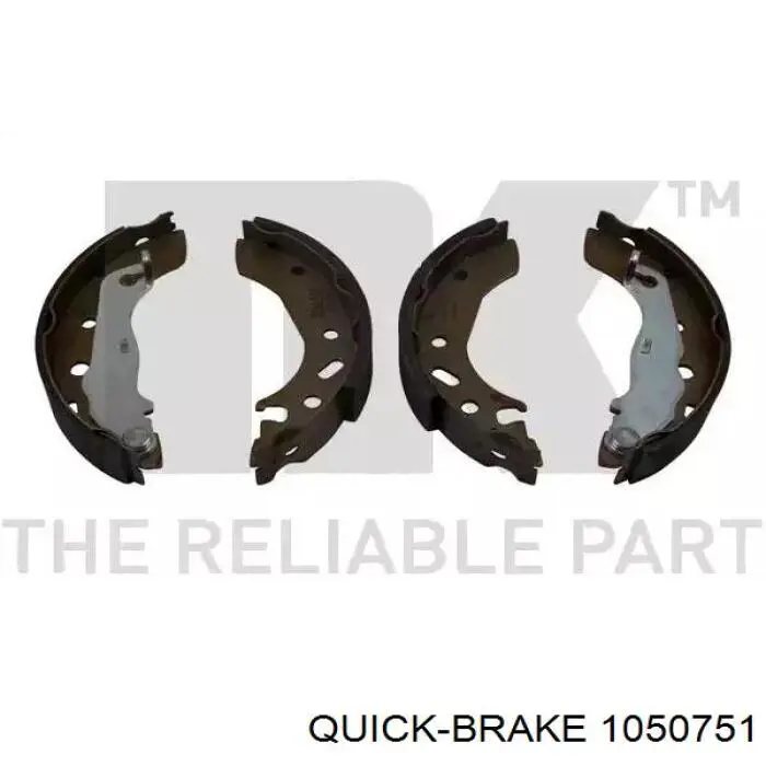 105-0751 Quick Brake kit de montaje, zapatas de freno traseras