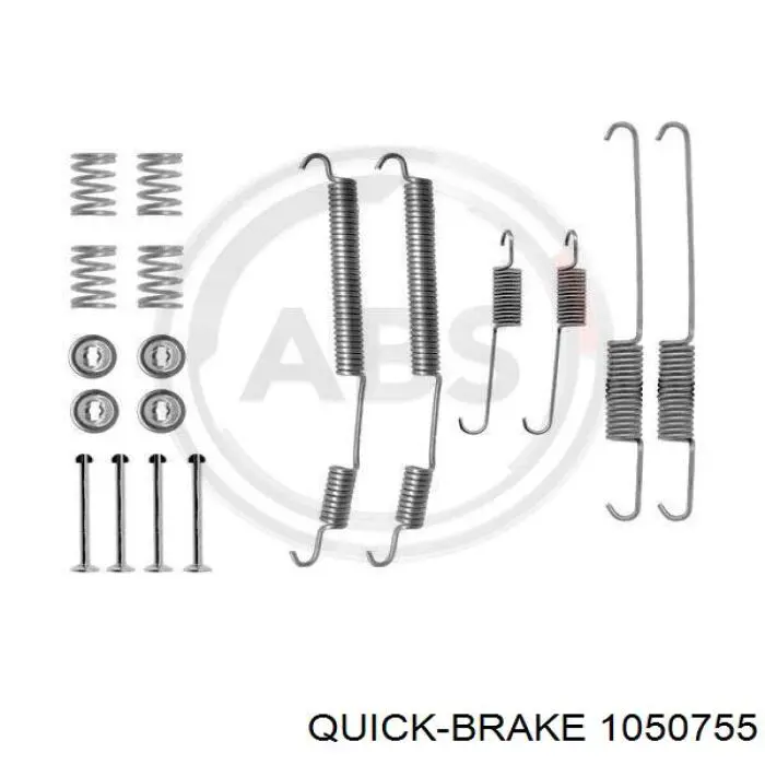 105-0755 Quick Brake kit de montaje, zapatas de freno traseras