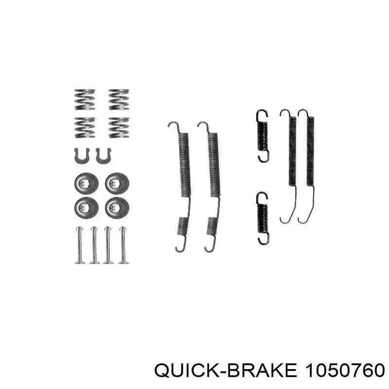 1050760 Quick Brake Kit de montaje de zapatas de freno traseras