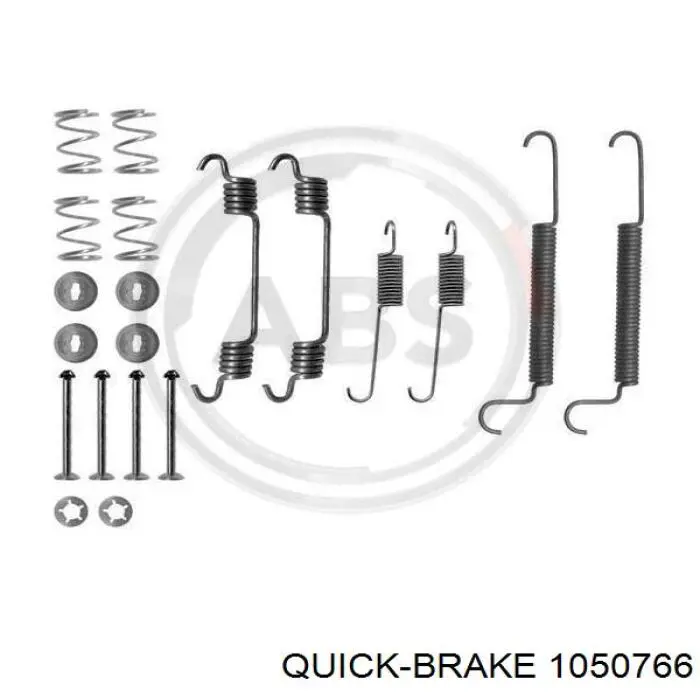 1050766 Quick Brake Kit de montaje de zapatas de freno traseras