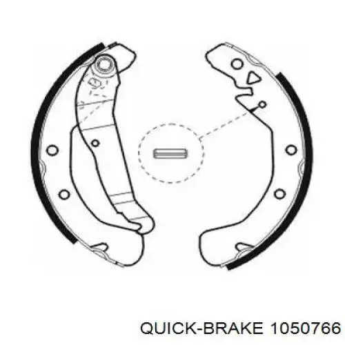 Comprar 1050766 Quick Brake Kit de montaje de zapatas de freno traseras