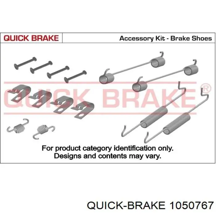 105-0767 Quick Brake juego de reparación, pastillas de frenos