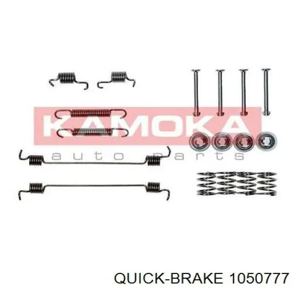 Kit de montaje de zapatas de freno traseras 1050777 Quick Brake