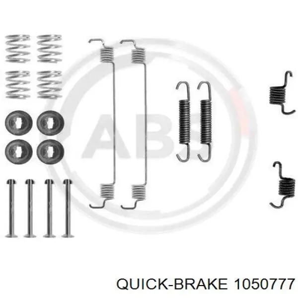 1050777 Quick Brake Kit de montaje de zapatas de freno traseras