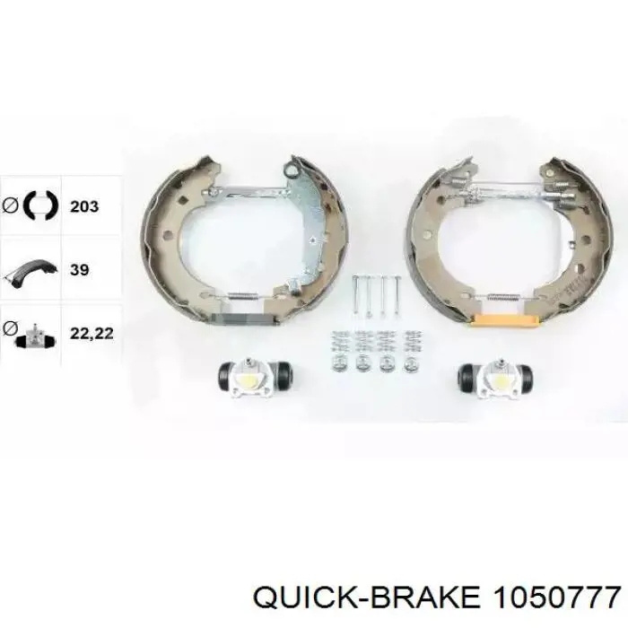 Comprar 1050777 Quick Brake Kit de montaje de zapatas de freno traseras