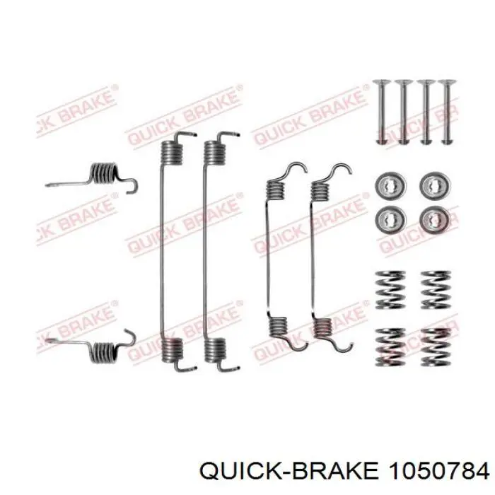 105-0784 Quick Brake kit de montaje, zapatas de freno traseras