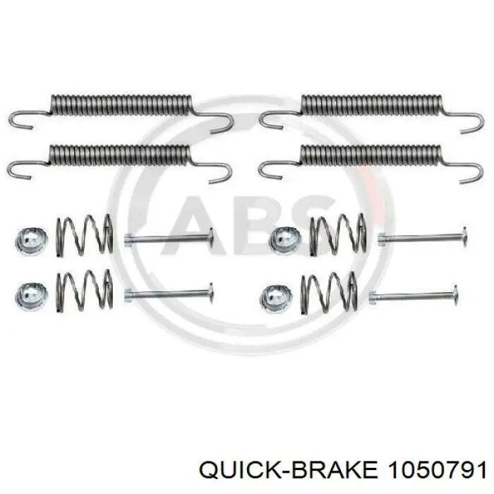 105-0791 Quick Brake kit de montaje, zapatas de freno traseras