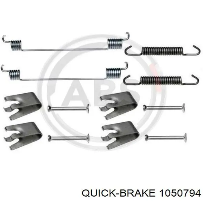 105-0794 Quick Brake kit de montaje, zapatas de freno traseras