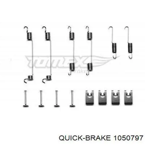 105-0797 Quick Brake kit de montaje, zapatas de freno traseras