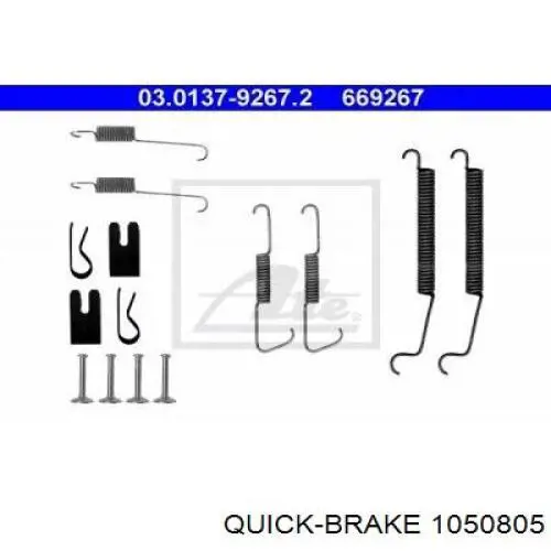 Juego de reparación de pastillas de freno 430863 Peugeot/Citroen