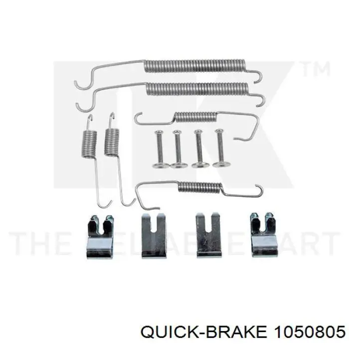 105-0805 Quick Brake juego de reparación, pastillas de frenos
