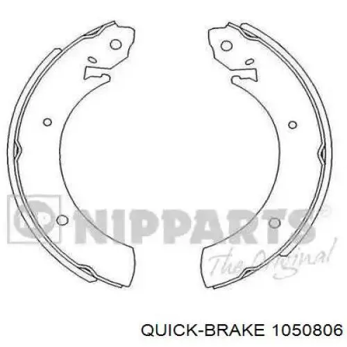 Comprar 1050806 Quick Brake Kit de montaje de zapatas de freno traseras