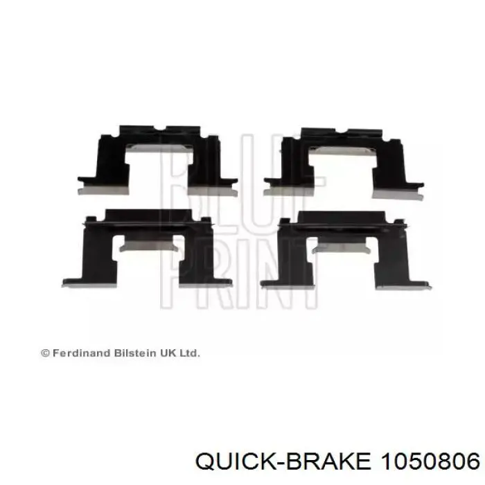 105-0806 Quick Brake kit de montaje, zapatas de freno traseras