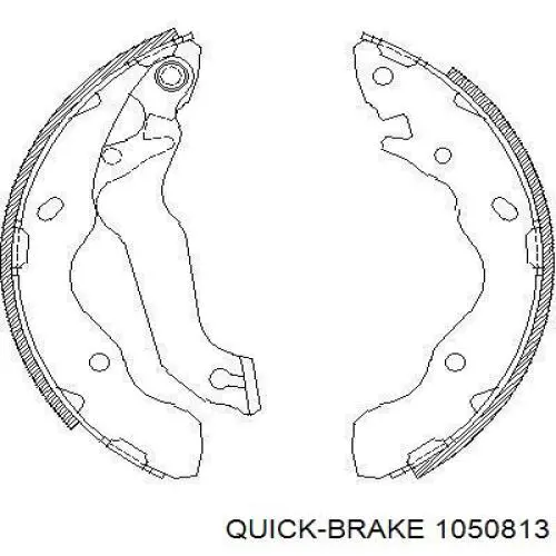 105-0813 Quick Brake kit de montaje, zapatas de freno traseras