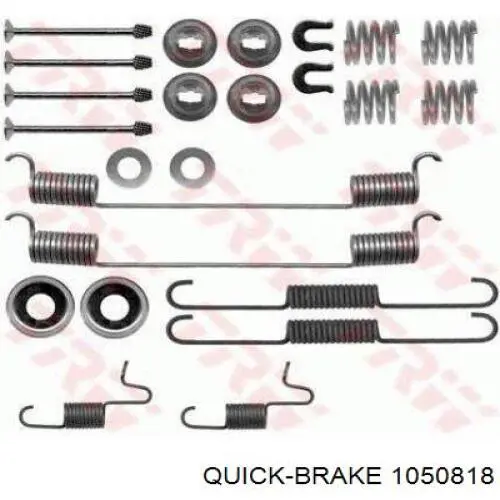 105-0818 Quick Brake kit de montaje, zapatas de freno traseras