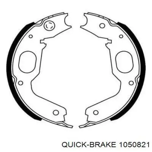 Comprar 1050821 Quick Brake Kit de montaje de zapatas de freno traseras