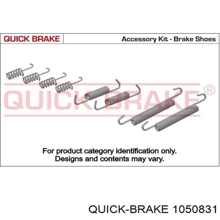 105-0831 Quick Brake kit de montaje, zapatas de freno traseras