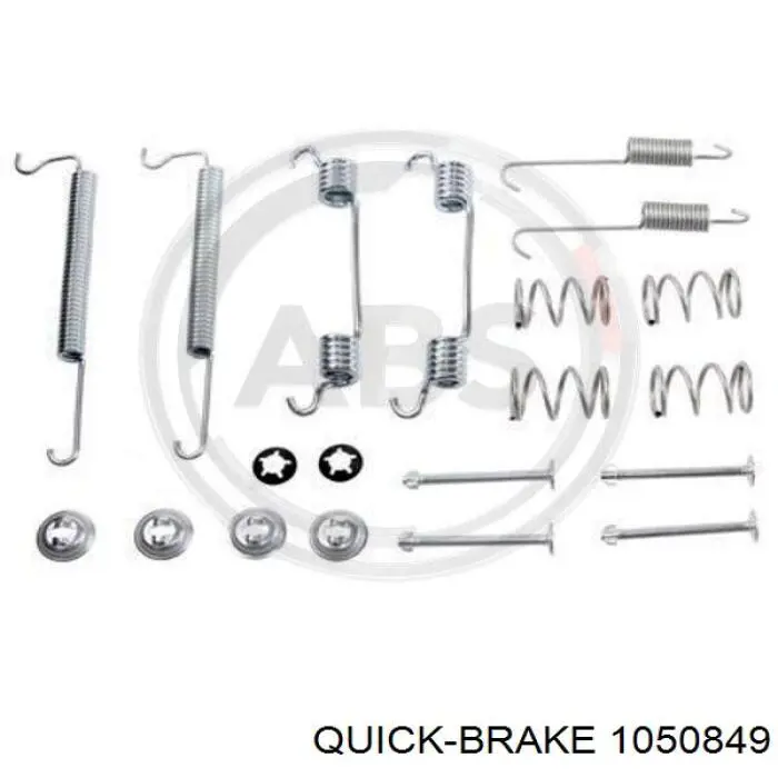 105-0849 Quick Brake kit de montaje, zapatas de freno traseras