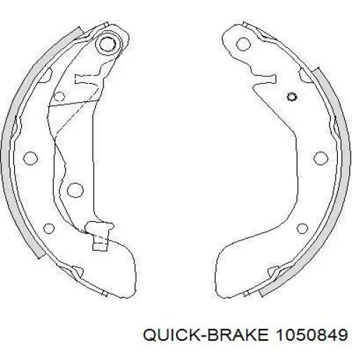 Kit de montaje de zapatas de freno traseras Quick Brake 1050849 precio, desde 10,79 EUR