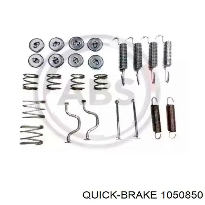 Kit de montaje de zapatas de freno traseras 1050850 Quick Brake