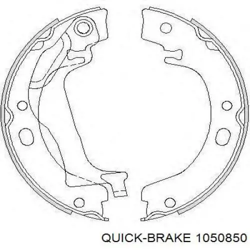 Juego de montaje, zapatas de freno traseras Quick Brake 1050850