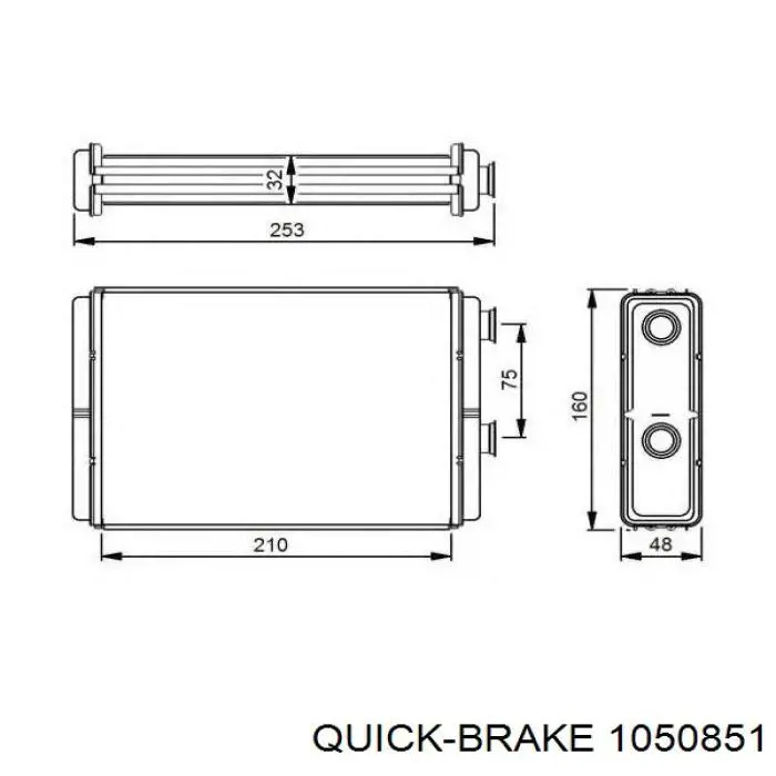 105-0851 Quick Brake kit de montaje, zapatas de freno traseras