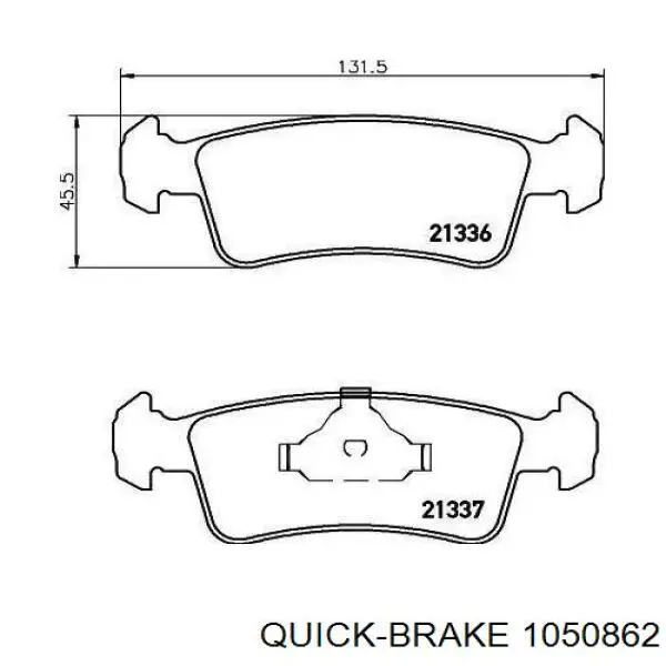Comprar 1050862 Quick Brake Kit de montaje de zapatas de freno traseras