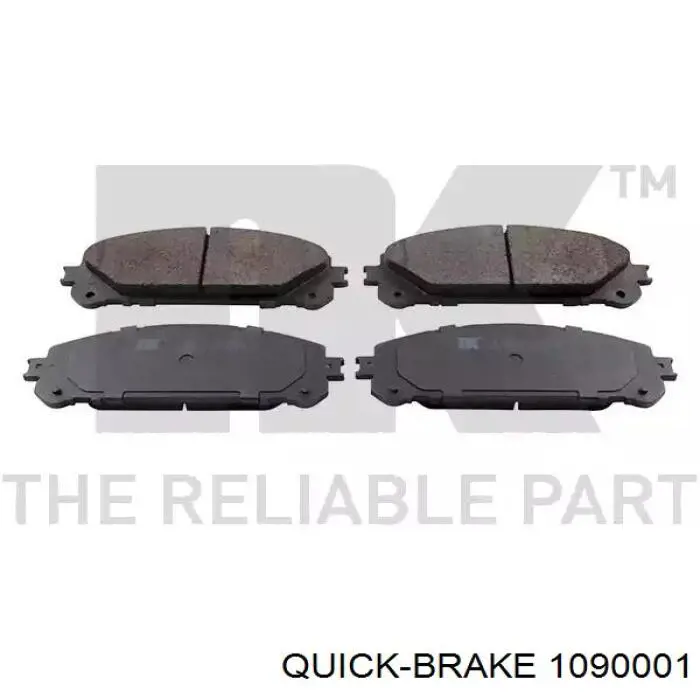 109-0001 Quick Brake juego de reparación, pastillas de frenos