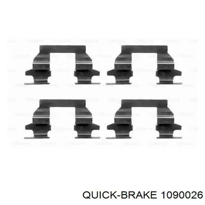 Comprar 1090026 Quick Brake Chapa antirruido de sujeción de pastilla de freno trasera
