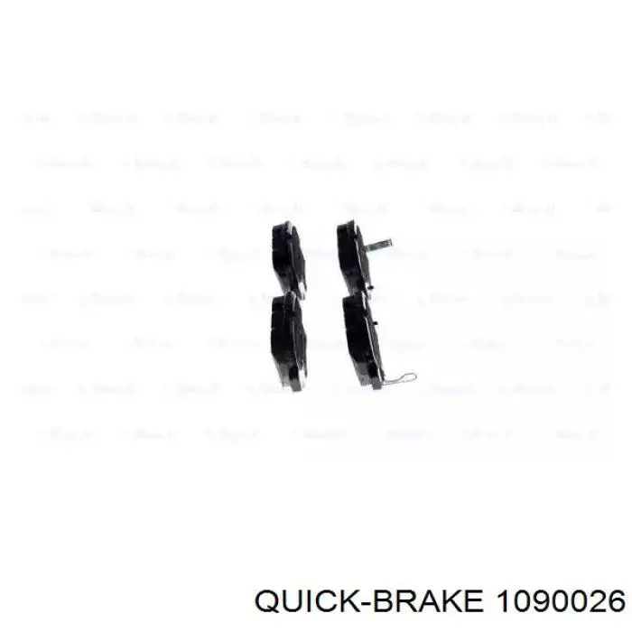 Chapa antirruido de sujeción de pastilla de freno trasera 1090026 Quick Brake