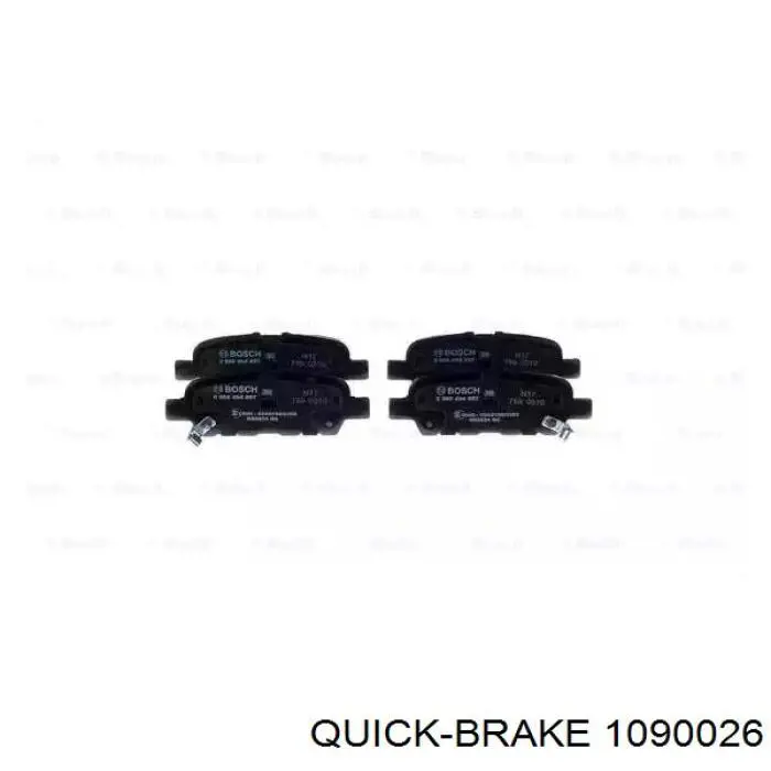 109-0026 Quick Brake lamina antiruido pastilla de freno trasera