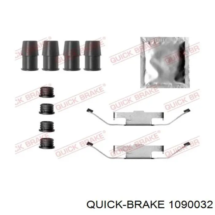 109-0032 Quick Brake conjunto de muelles almohadilla discos delanteros