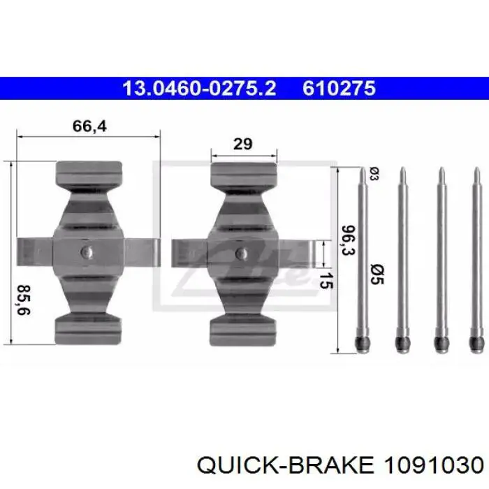 Juego de reparación, pastillas de frenos Toyota Celica T16