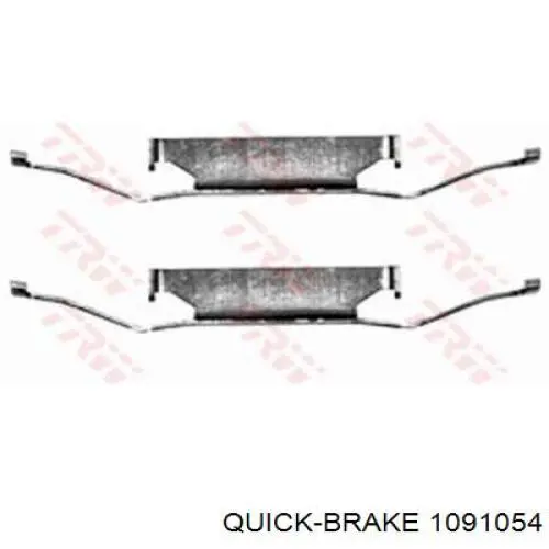 109-1054 Quick Brake conjunto de muelles almohadilla discos delanteros