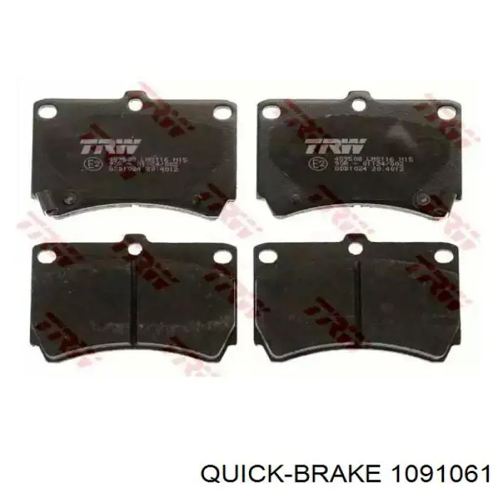 1091061 Quick Brake juego de reparación, pastillas de frenos