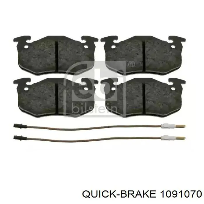 1070 Quick Brake conjunto de muelles almohadilla discos traseros