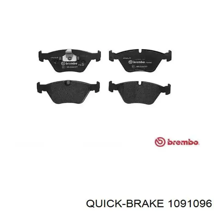 109-1096 Quick Brake conjunto de muelles almohadilla discos delanteros