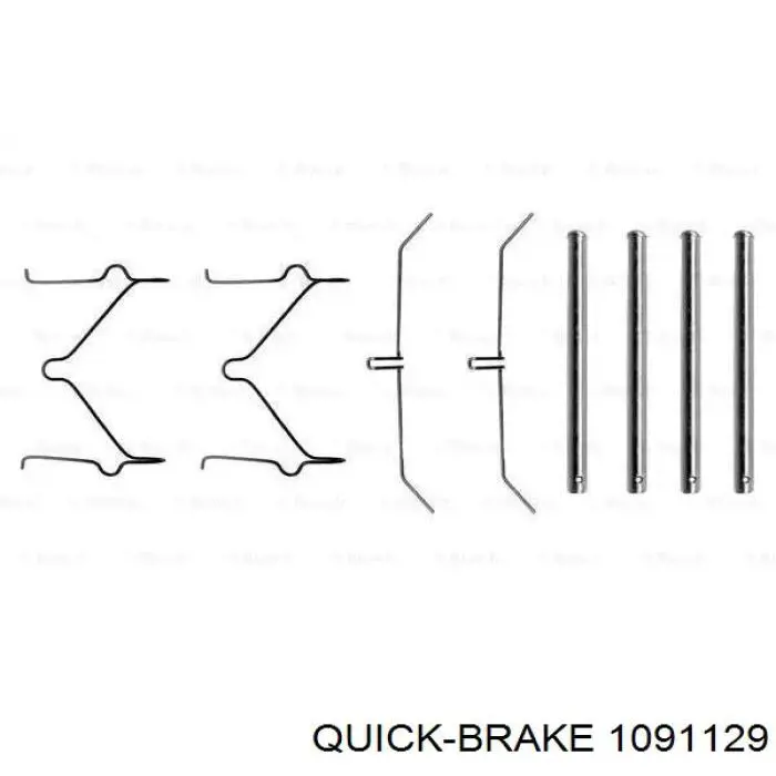 Juego de reparación de pastillas de freno 1091129 Quick Brake
