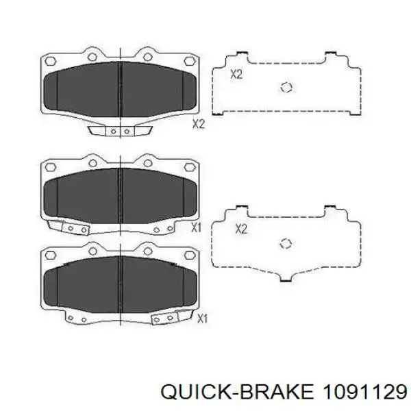 Comprar 1091129 Quick Brake Juego de reparación de pastillas de freno