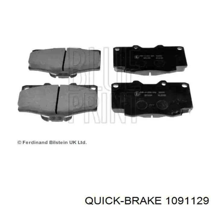 109-1129 Quick Brake juego de reparación, pastillas de frenos