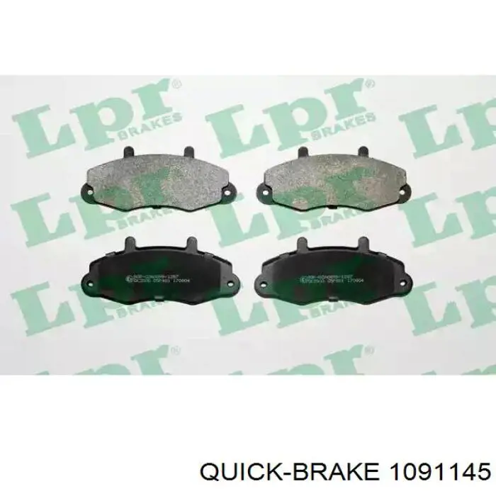 109-1145 Quick Brake conjunto de muelles almohadilla discos delanteros