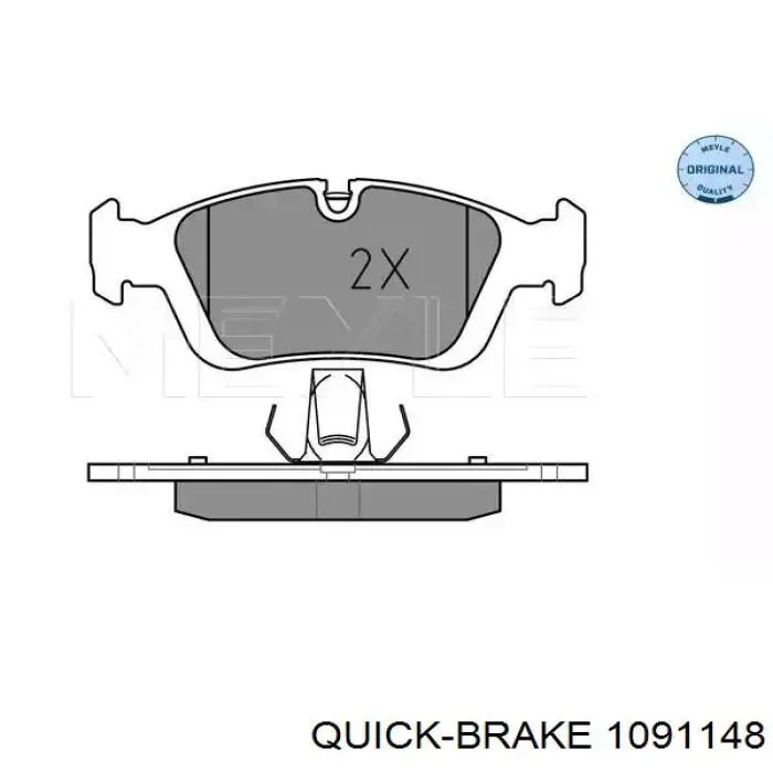 109-1148 Quick Brake conjunto de muelles almohadilla discos delanteros