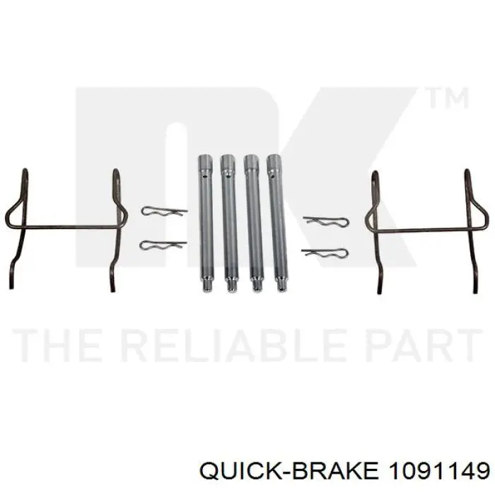 1091149 Quick Brake juego de reparación, pinza de freno trasero